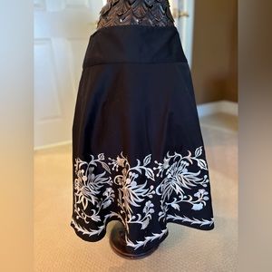 White House Black Market embroidered skirt.
